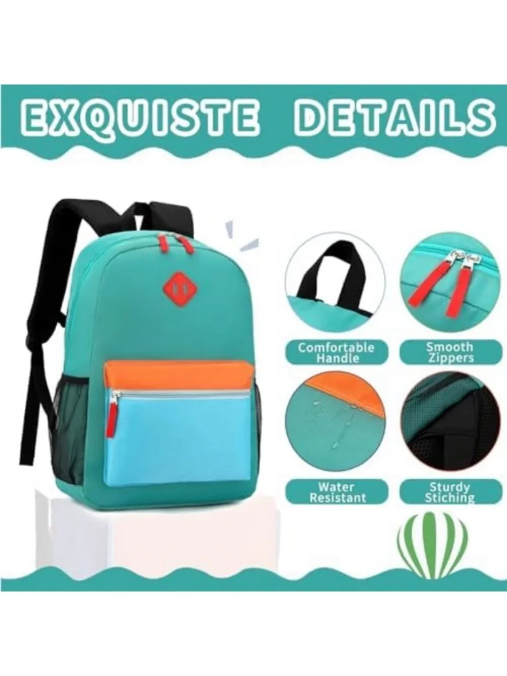Stylish Kids Backpack & Lunch Box Set - Perfect for Boys & Girls School Use